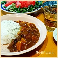 Snapdishの料理写真:子供たちが作ってくれた母の日カレー