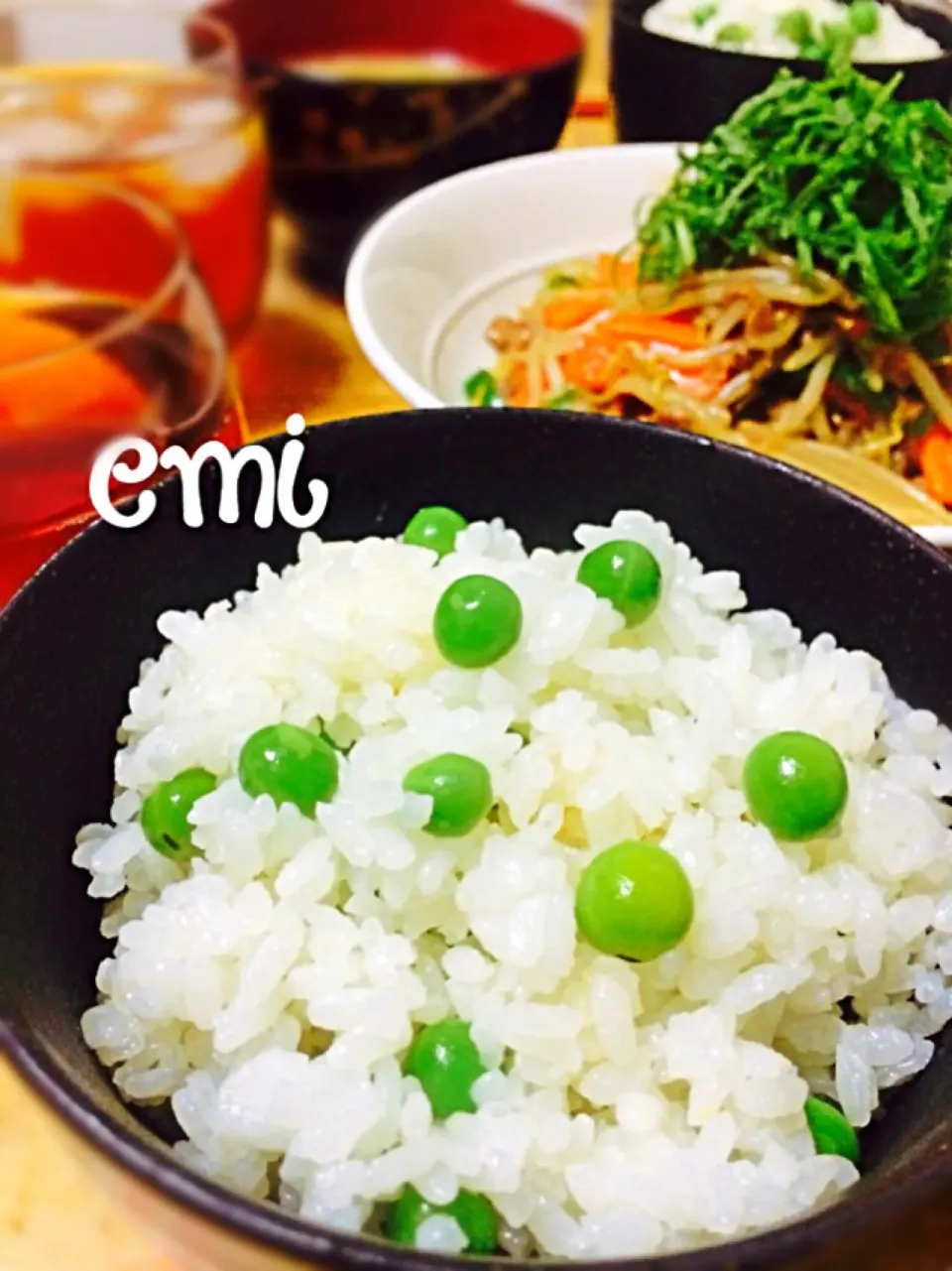 豆ごはん✩|emiﾟ+｡:.ﾟஐ♡さん