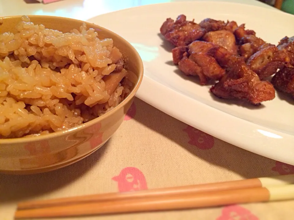 タケノコご飯と柚子胡椒味の唐揚げ◎|Nozomi Suzukiさん