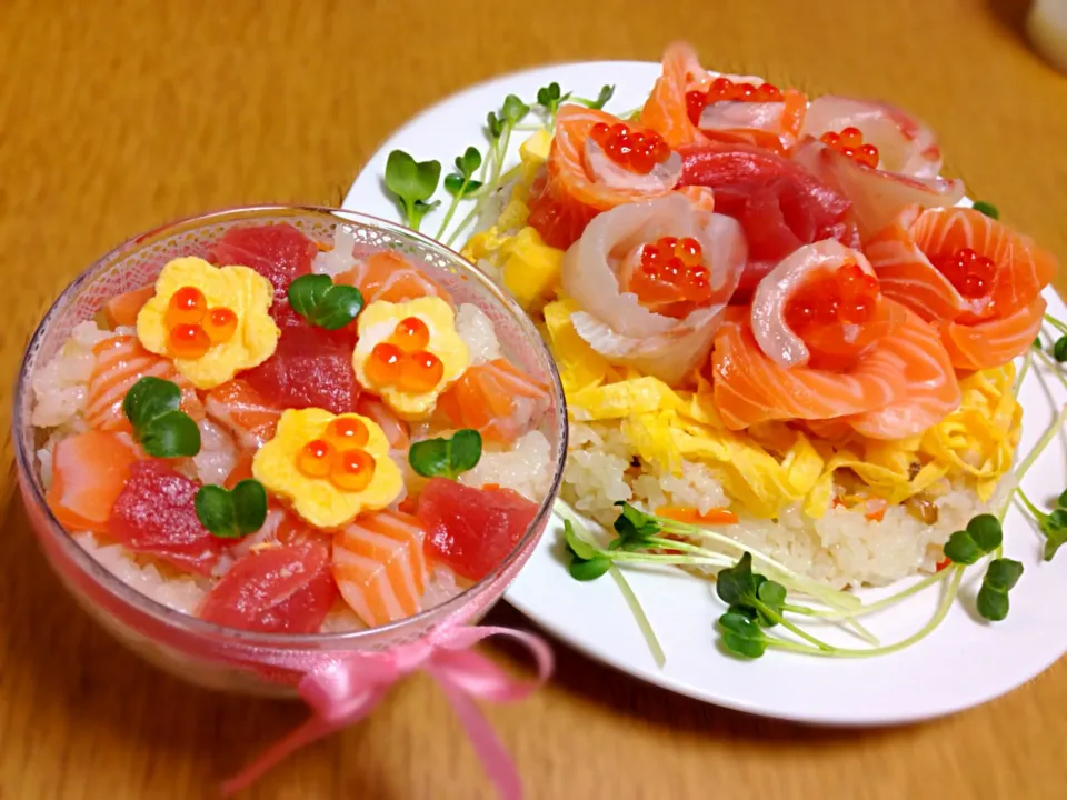 Snapdishの料理写真:花束ちらし寿司💐|ホッシーさん