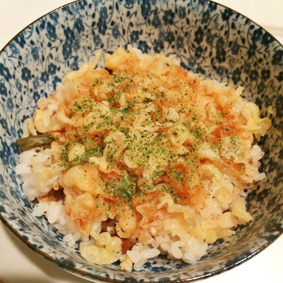 Snapdishの料理写真:ビンボー天かす丼|ゆたぽんさん