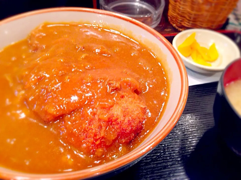 カツカレー丼、ご飯大盛り！|えすとさん