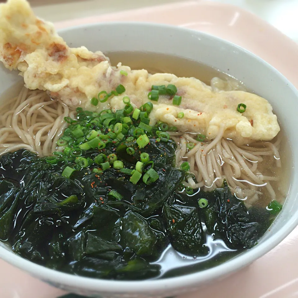 昨日、焼肉を食べ過ぎたのでソバ。|さるさん