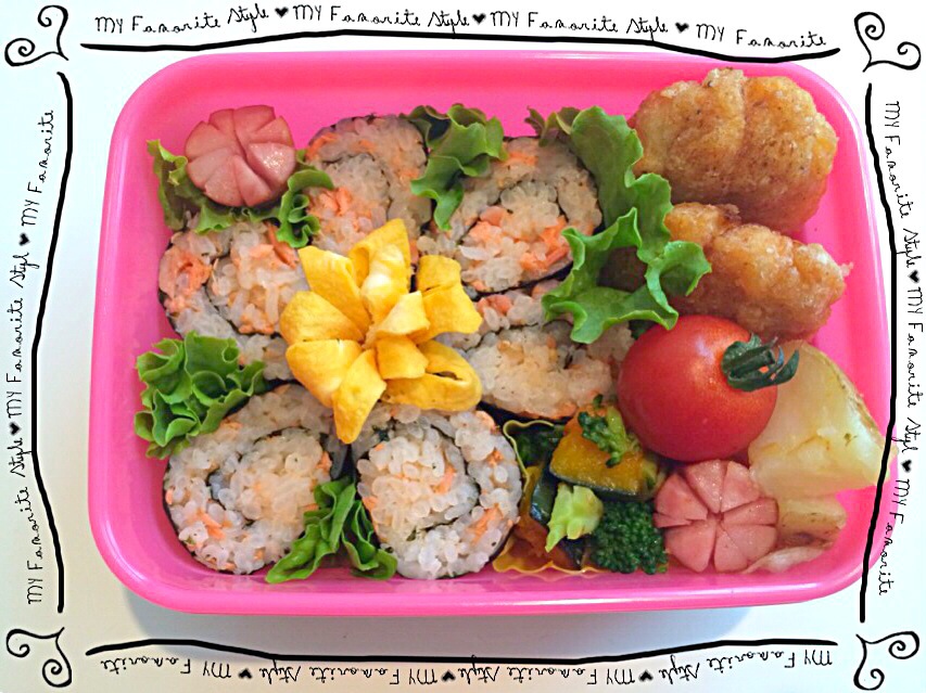 鮭の海苔巻き弁当🌸