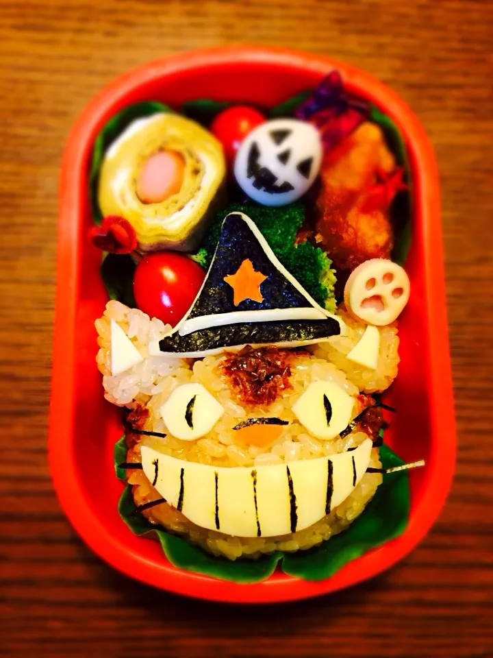 Snapdishの料理写真:遠足弁当＊ハロウィンねこバス＊|Keito Yokemuraさん