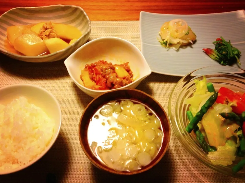 蕪と鶏ひき肉の煮物、他色々|ハナさん