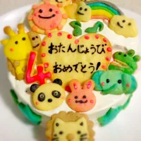 Snapdishの料理写真:誕生日ケーキ|なっつんこさん