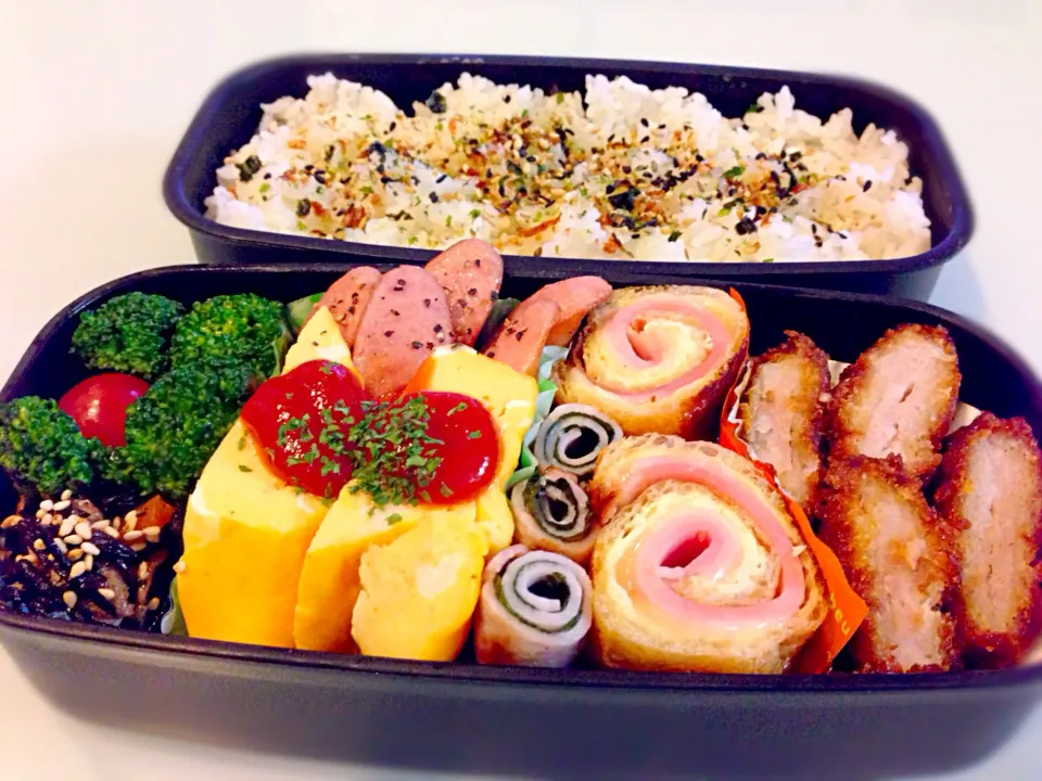 油揚げのチーズベーコン巻き弁当|のぞみさん