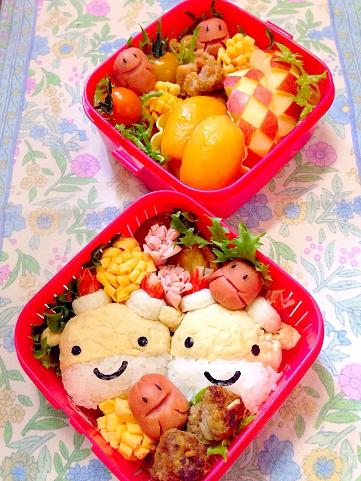 メルギューくんいなり寿司遠足弁当*\(^o^)/*|富士子🍒🐰🍓さん