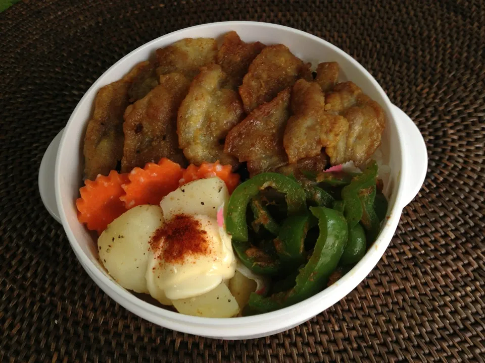 豚バラカレー焼き丼弁当|*なおみん*さん