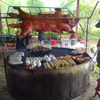 BBQ party with a Big pig|starspotさん