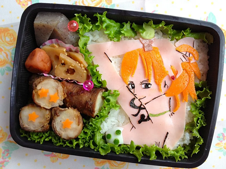 Snapdishの料理写真:ワンピース ナミ キャラ弁|江美くんさん