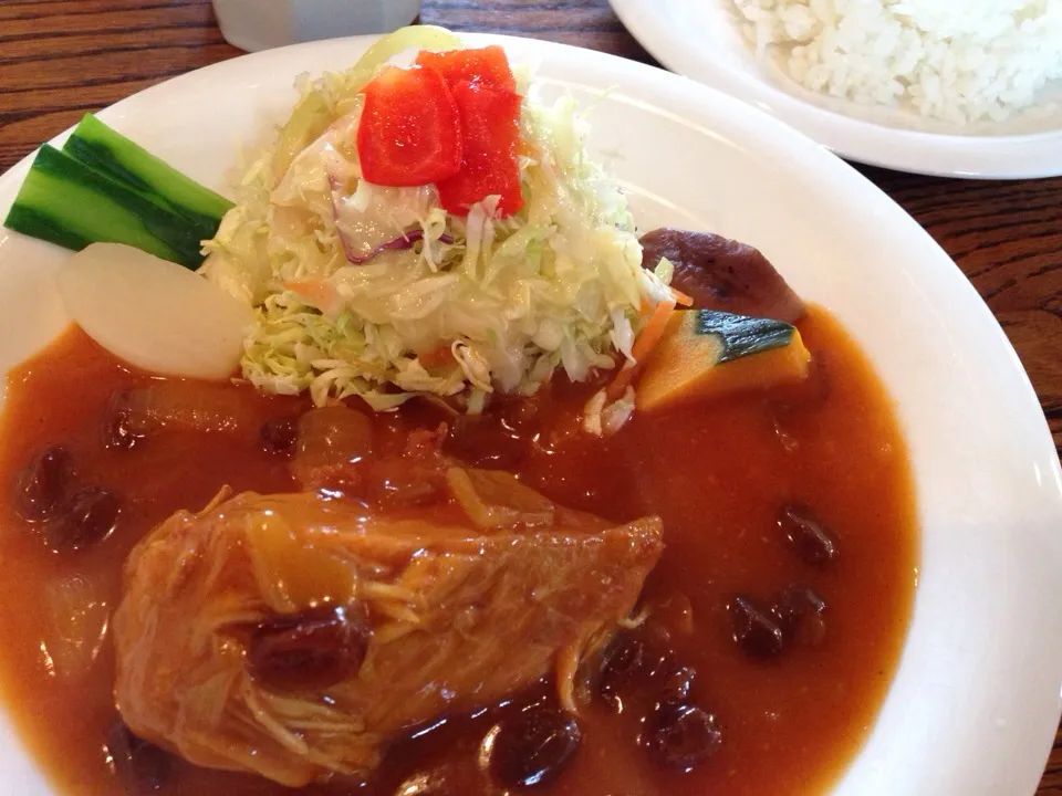 鶏肉の煮込みカレー風味|お家でbar!さん