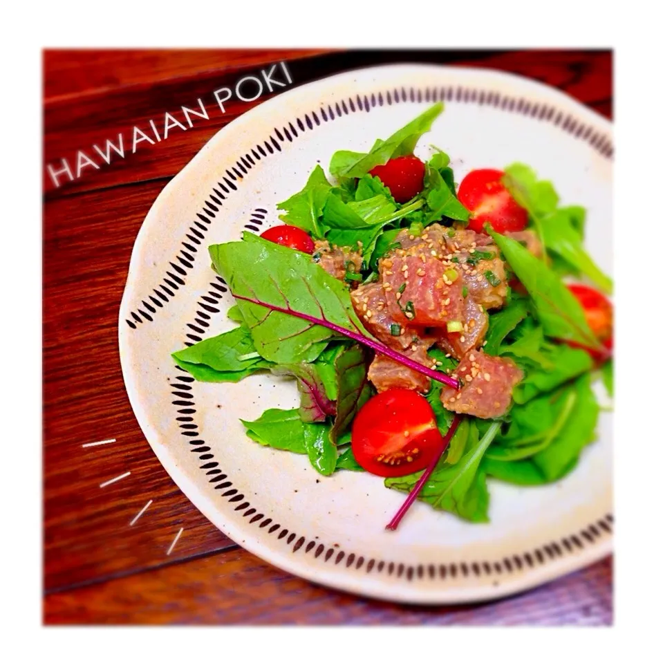 <☻໌ maharo ☻ັさんの料理> Hawaiianアヒポキ|chihiroさん