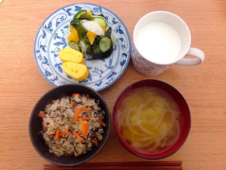 ひじきご飯、卵焼き|ひとみさん