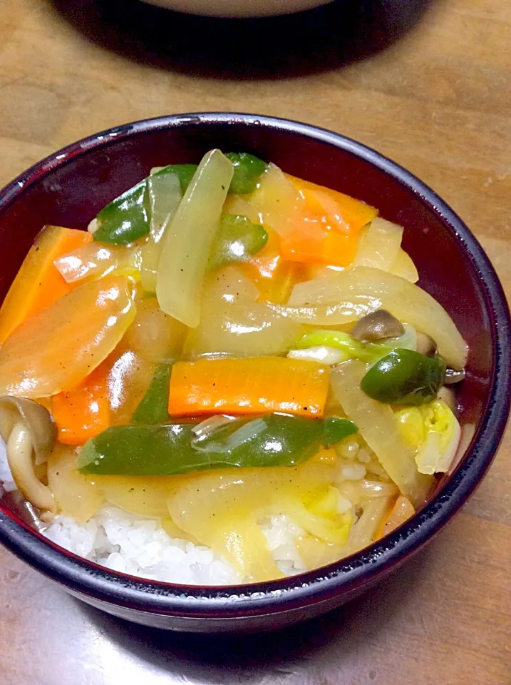 野菜あんかけ丼♫|Norio Fukudaさん