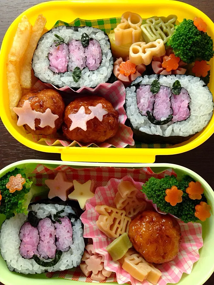 Snapdishの料理写真:❇︎太巻きアンパンマン弁当❇︎|ʕ •́؈•̀ ₎maiʕ •́؈•̀ ₎さん