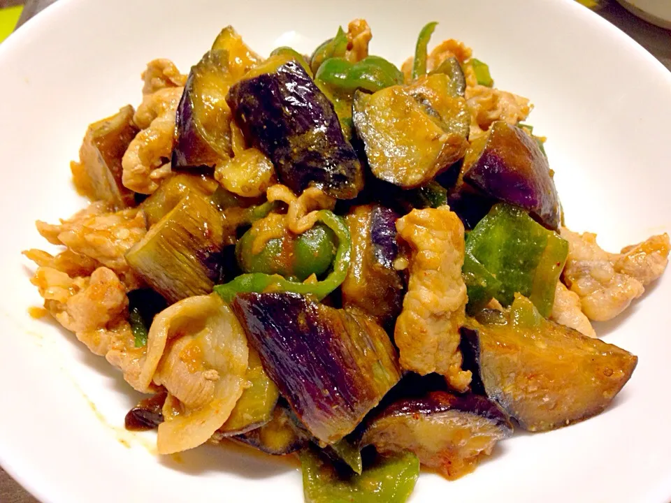 茄子とピーマンの味噌炒め|ゆきさん