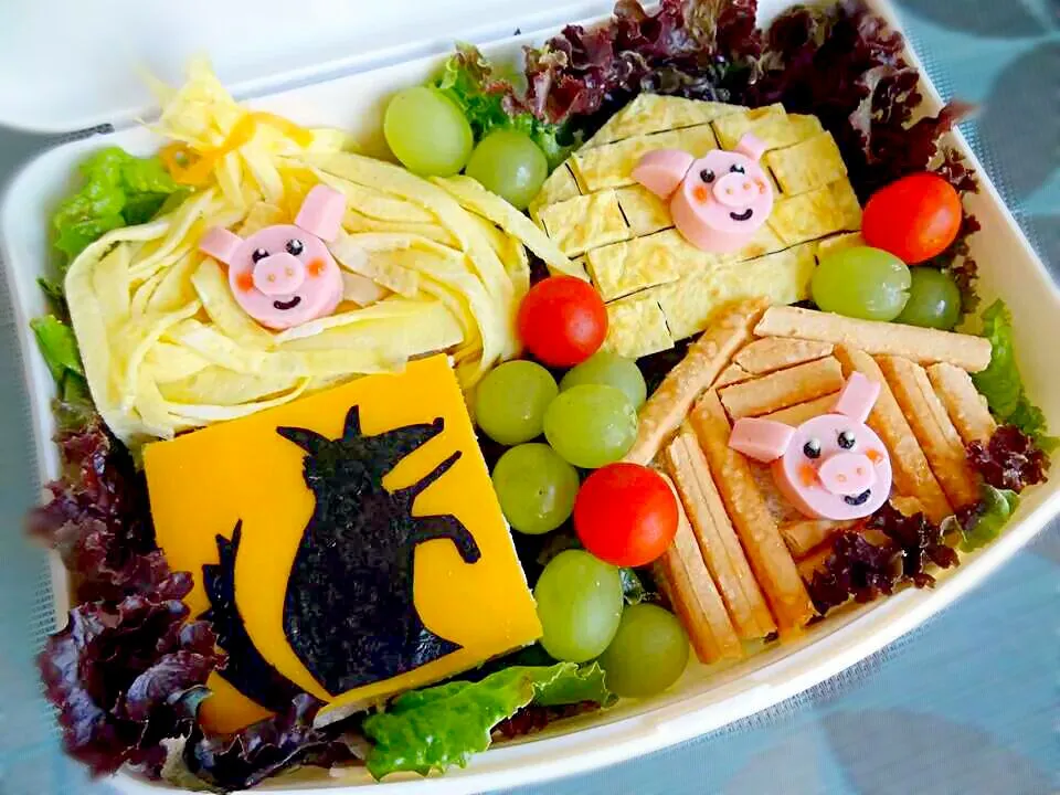 Three Little Pigs!  三匹のこぶた弁当。(*^_^*)|The Reinhartsさん