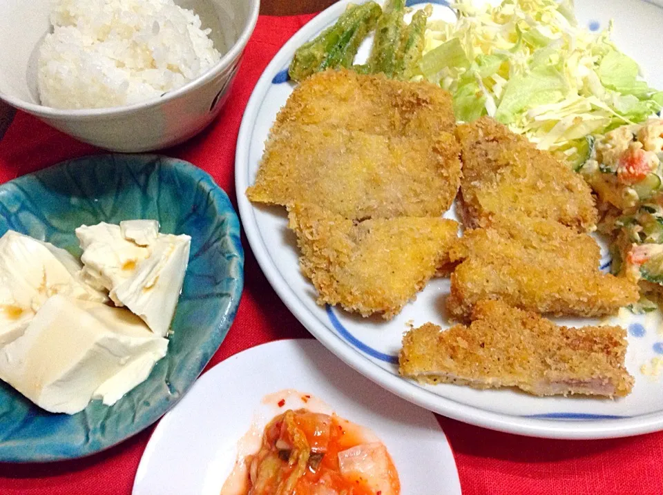 トンカツ・お豆腐・キムチ…。|tomoさん