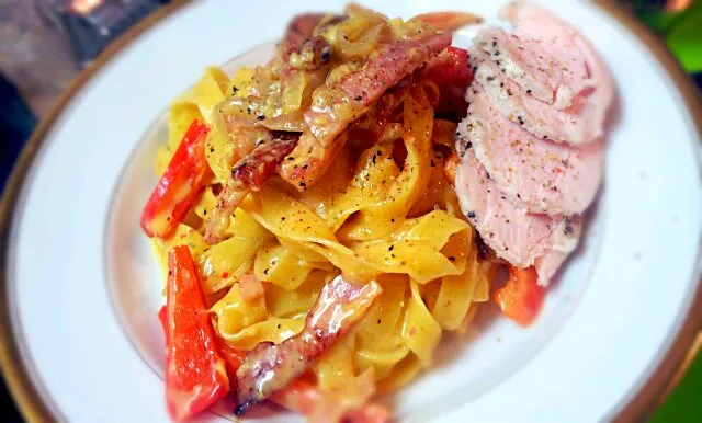 シナモン香るカルボナーラ～自家製鶏ハム添え|木村彰洋さん