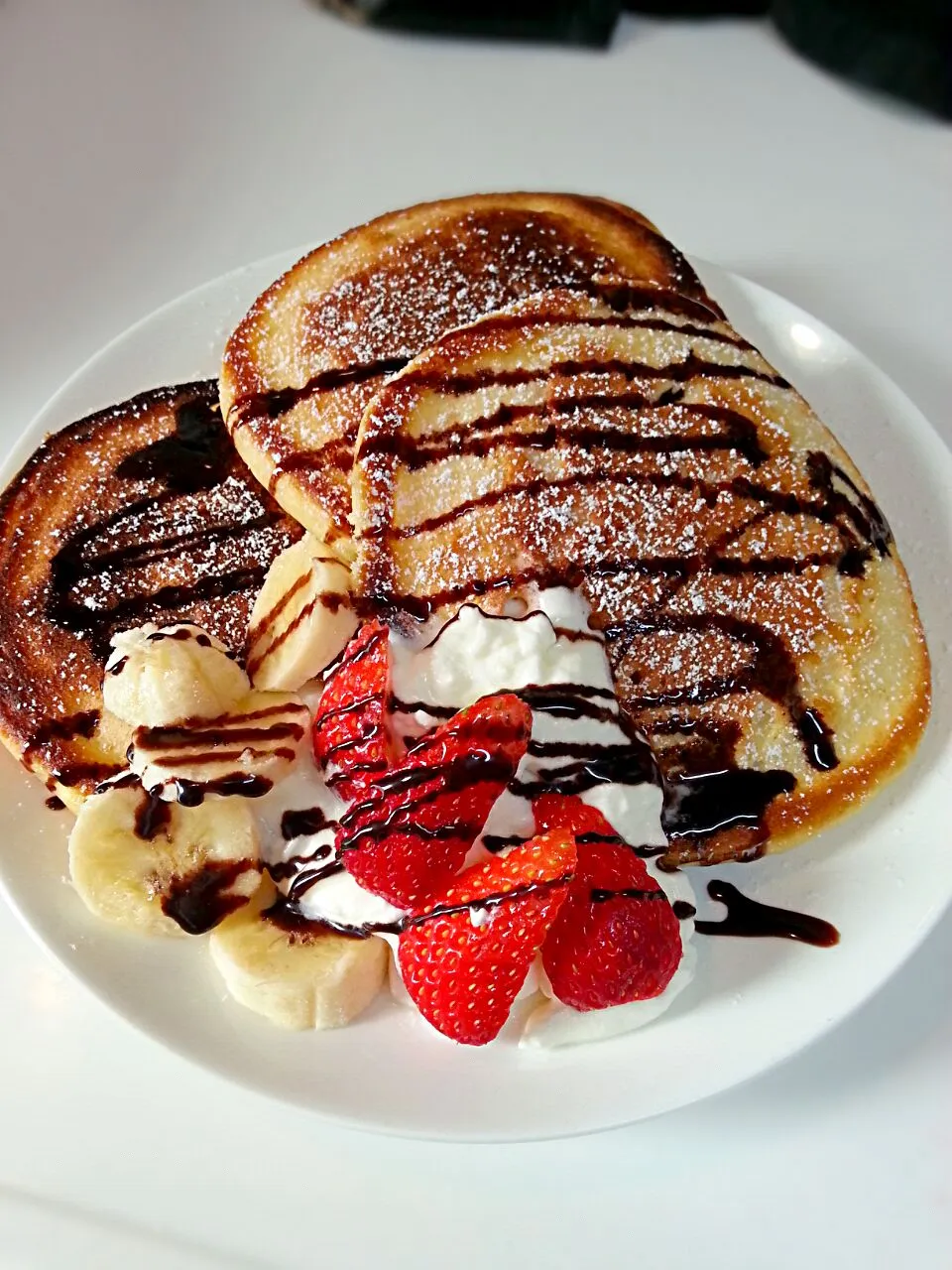 Snapdishの料理写真:朝ごはんにパンケーキ（Pancake for breakfast）|☆fayerie★フェイリー☆さん