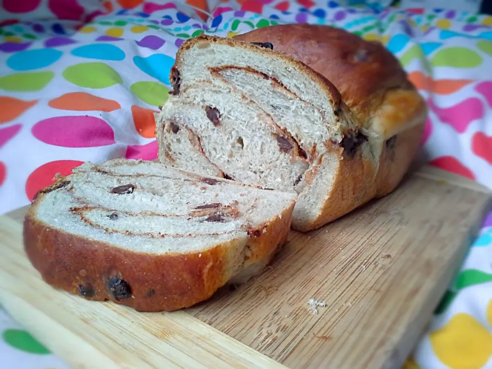 Banana challah with cinnamon and chocolate chips|Fe's kitchenさん