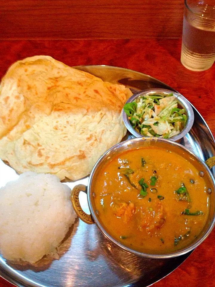 チキンとオクラカレー@マドラスミールス|カリー仙人さん