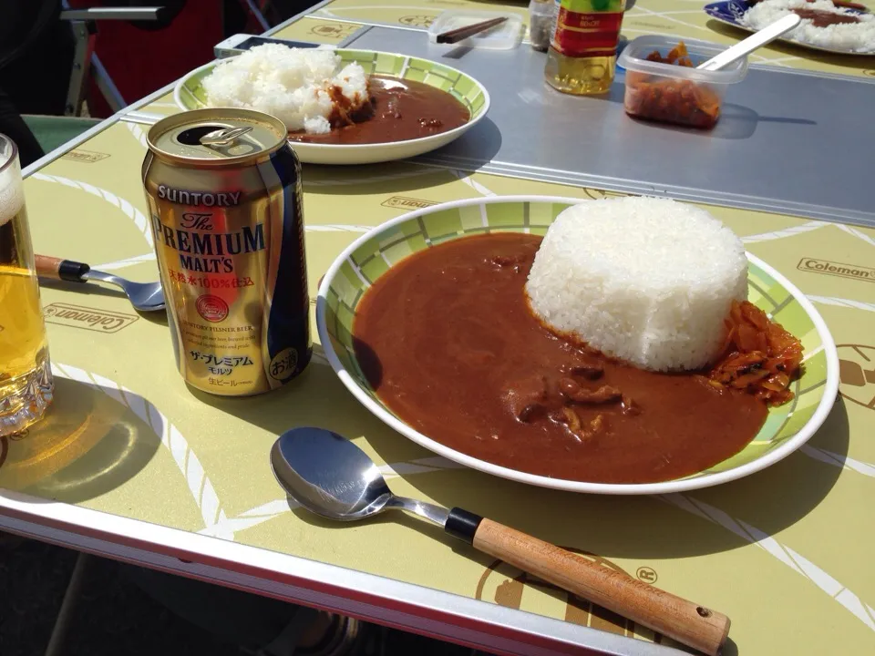 キャンプ飯@ビーフカレー中村屋|こうじさん