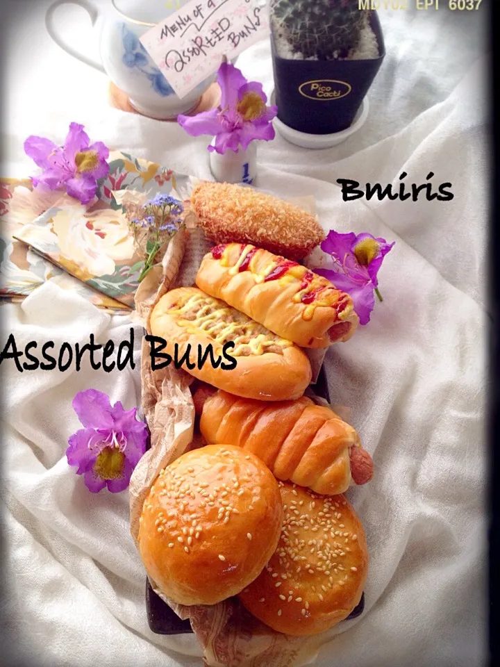 Tuna Mayo Buns, Anpan, Sausage Buns, Kare Pan n Choco chips Bun|bmiris09さん