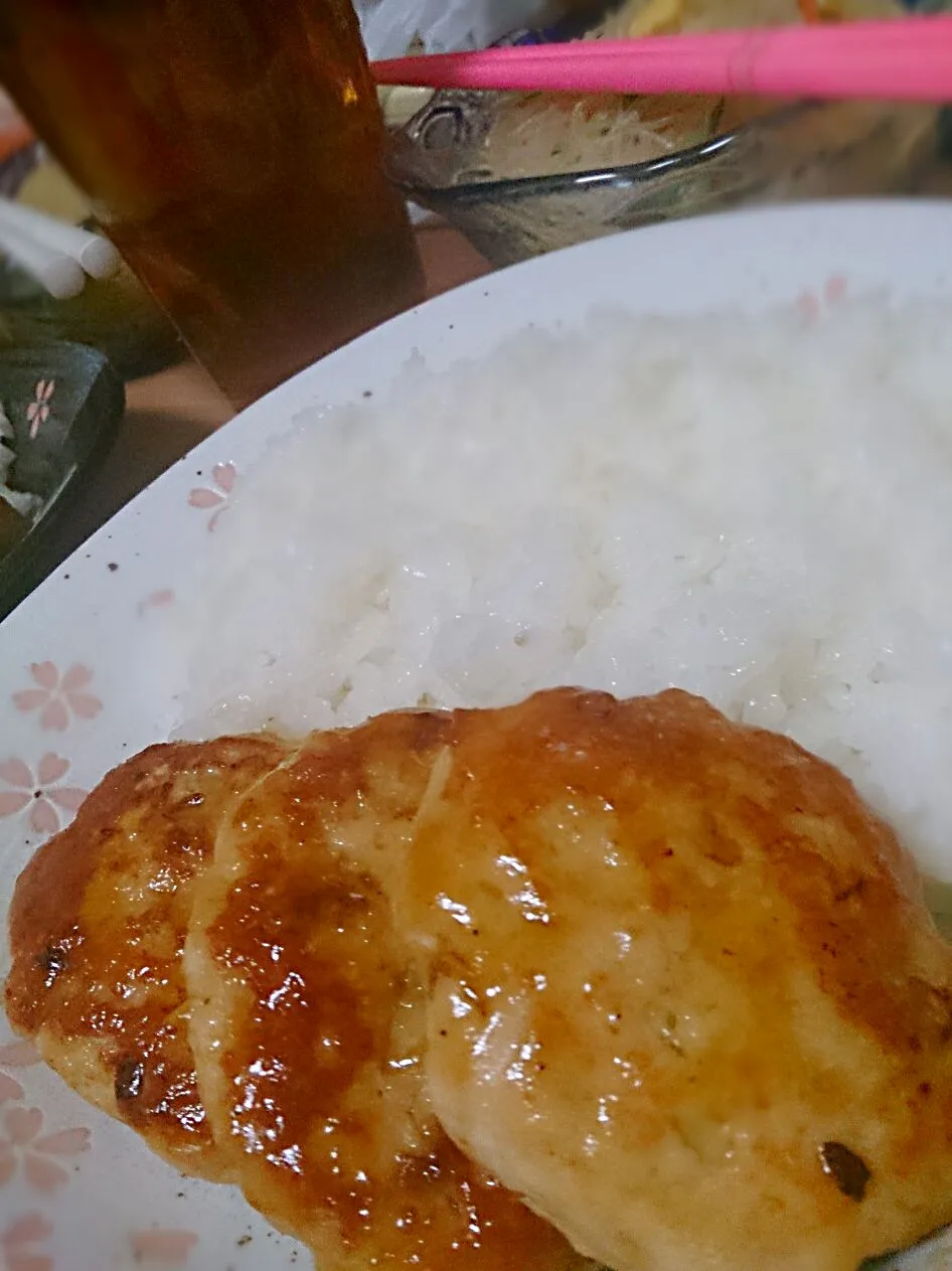 今日の晩御飯～♪鶏つくね～春雨サラダ！|蜜柑さん