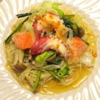 カルパッチョ風野菜たくさんパスタ
