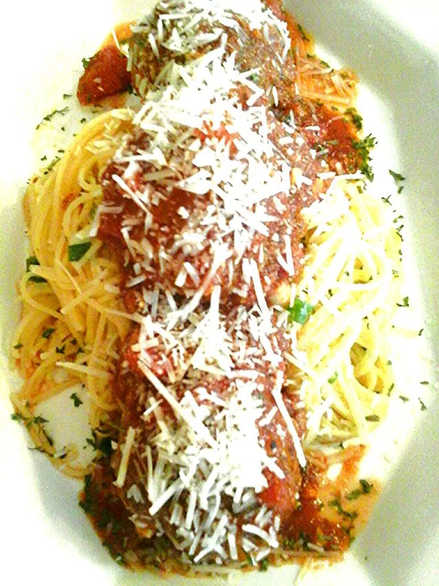 spaghetti with turkey meatballs|A Laverne Andrewsさん