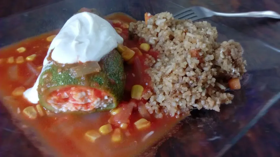 calabazas rellenas de queso y arroz frito|Javier Rdz.さん