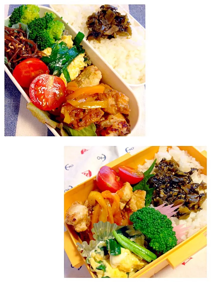 Snapdishの料理写真:中３＆旦那弁当 05.15.2014|みっちょさん