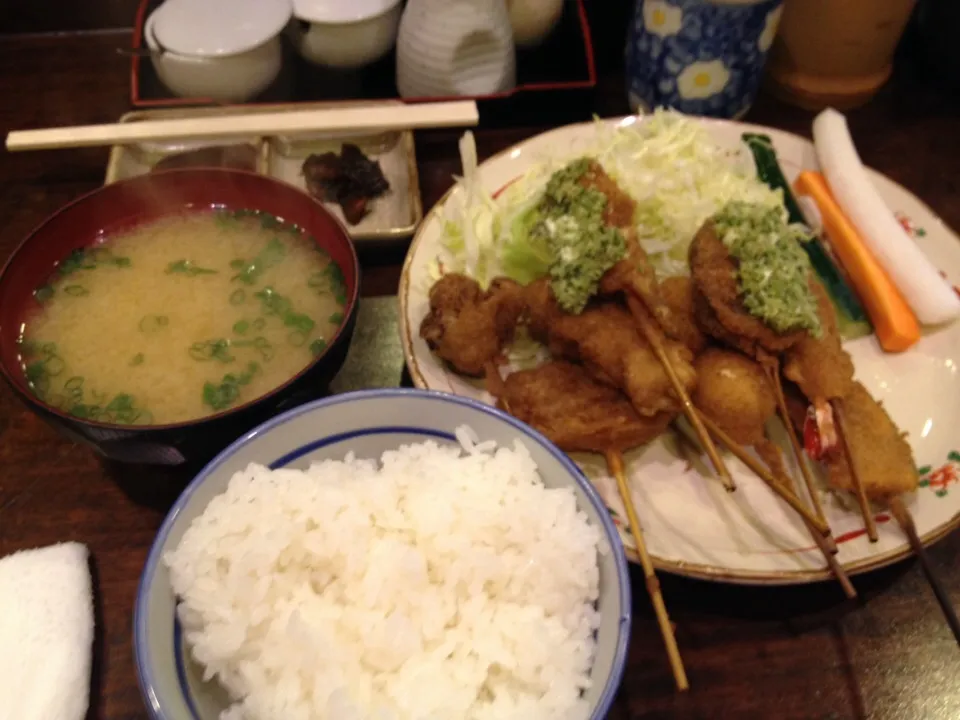 串揚げランチ|おっちさん