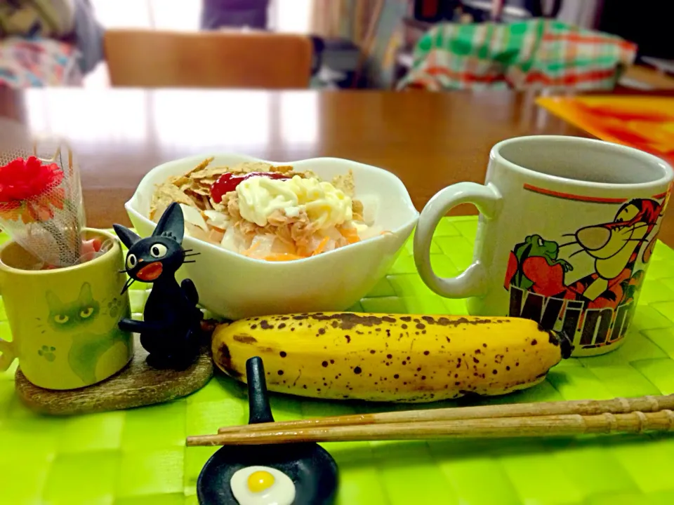 大根コールスロー＆🍌食べ頃バナナ☕️|マニラ男さん