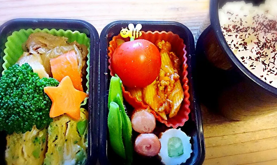 Snapdishの料理写真:主人のお弁当。|はるなさん