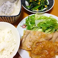 豚のしょうが焼き定食|あやさん