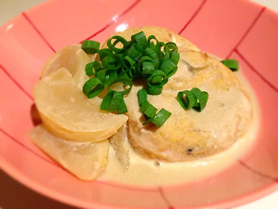 がんもとカブの練りごま煮|ゆぅみんさん