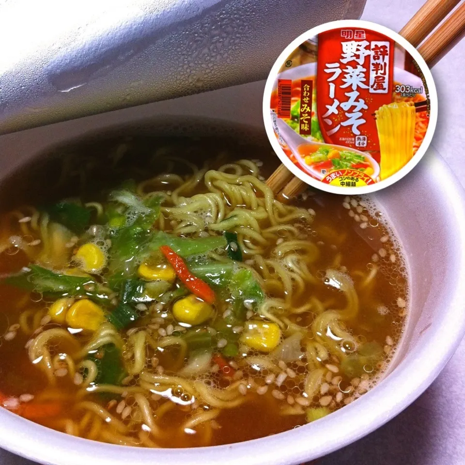 140515-明星 評判屋 野菜味噌ラーメン ¥94|dune725さん