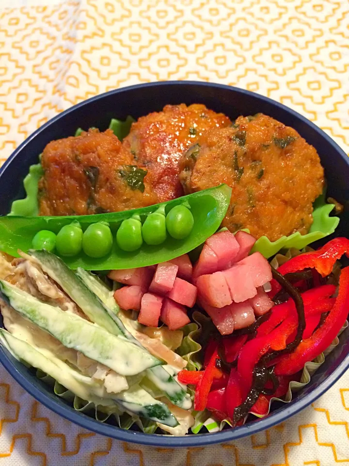 鶏しそつくね弁当|こしかさん