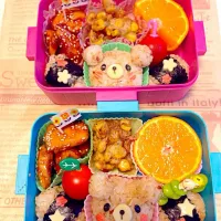 Snapdishの料理写真:くまちゃん弁当。