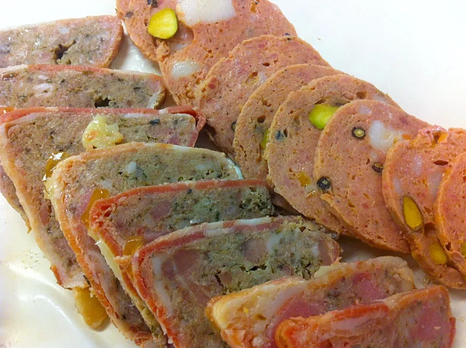 Snapdishの料理写真:Bacon wrapped Country Terrine & Mini Mortadella|Woo J. Parkさん