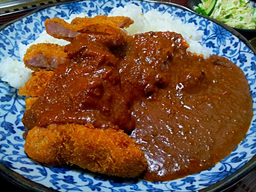 焼肉くぼた屋（郡山市堂前）のカツカレー激辛|Tetsunori Uchidaさん