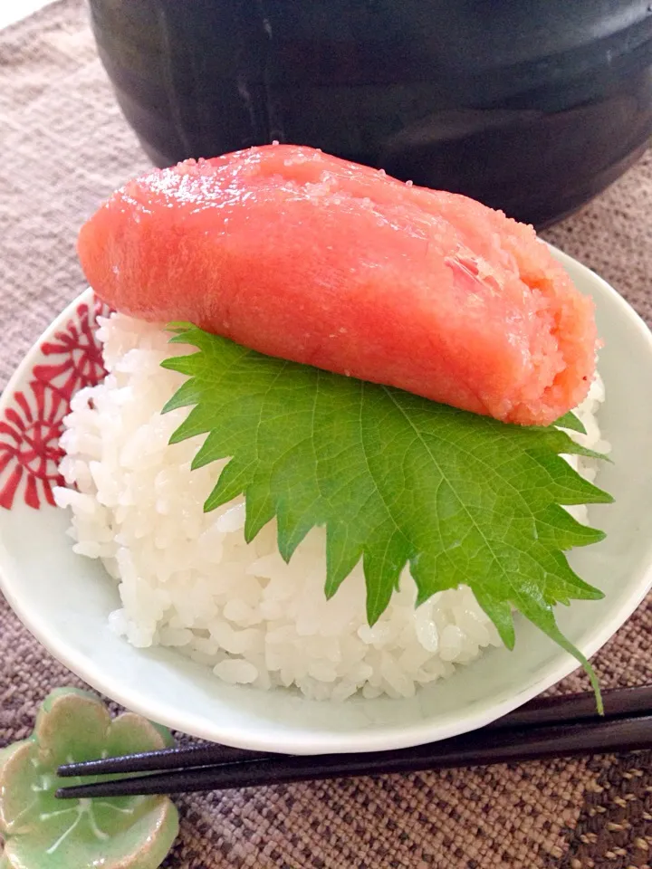 炊きたて土鍋ご飯を、プリプリたらこでいただきますっ❗️|デミさん