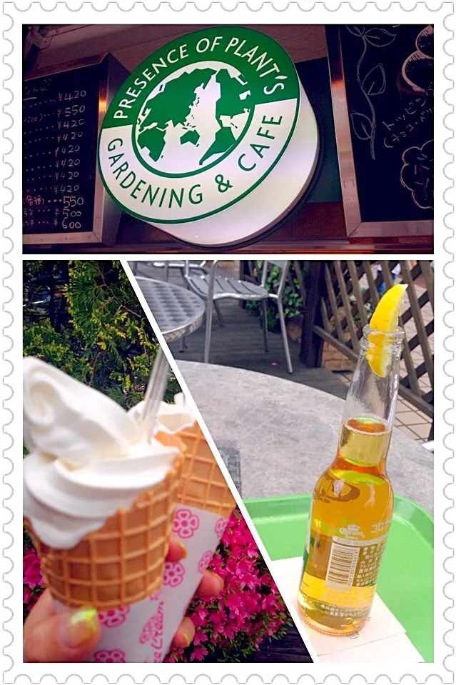 Snapdishの料理写真:Ice cream&Corona🍦🍻おやつ|🌈Ami🍻さん