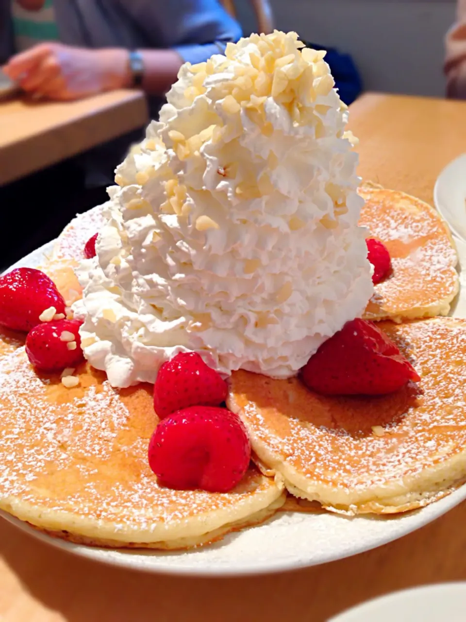 ついに食べれたパンケーキ！|ひよこ饅頭さん