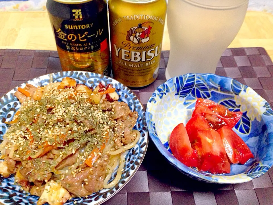 蛸と豚小間肉の豆豉醬和えうどん|Tarou  Masayukiさん