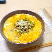 Snapdishの料理写真:担々うどん|saeccolinistaさん